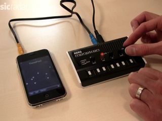 Find out what happens when you plug an iPhone into a monotron.
