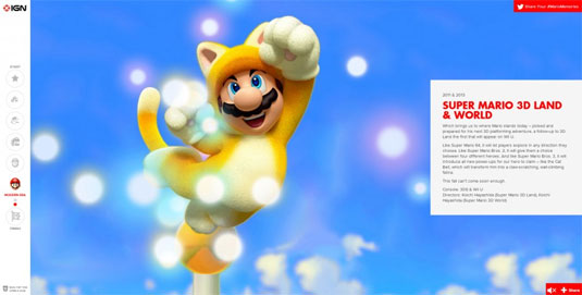 interactive website mario