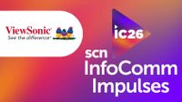 The InfoComm Impulses banner with the ViewSonic logo. 