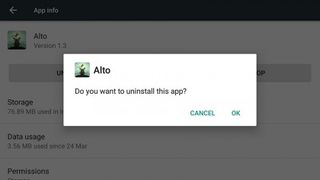 3. Uninstalling apps part one
