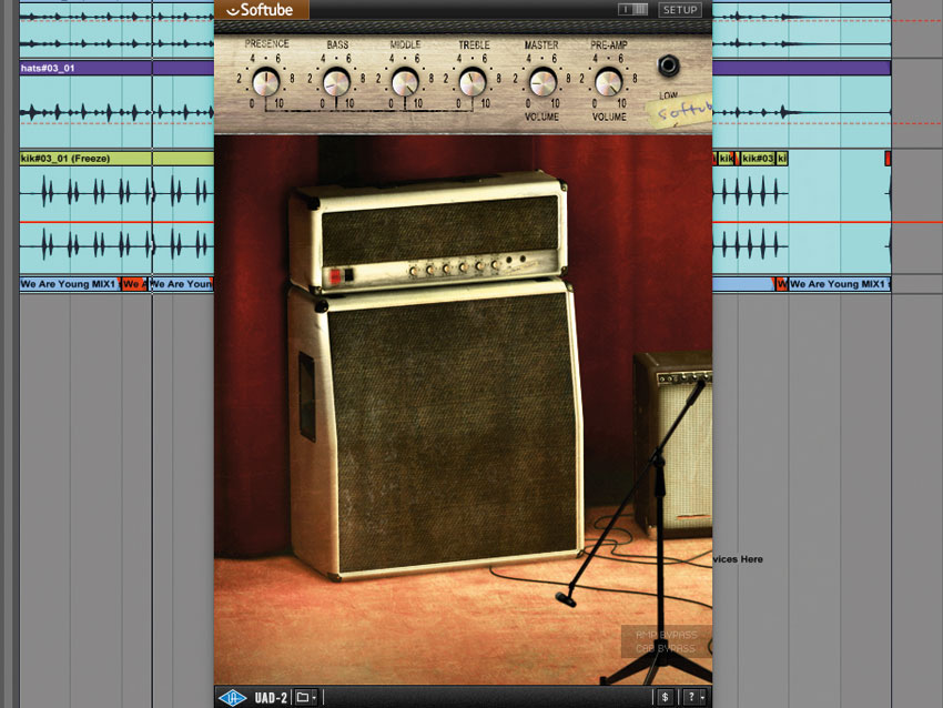 7. Guitar amp and cabinet