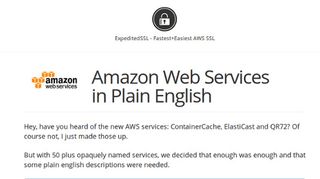 A great guide to the jargon of AWS