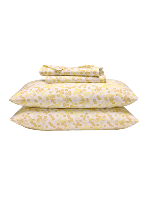 Floating Petals in Daisy Luxe Sateen Core Sheet Set