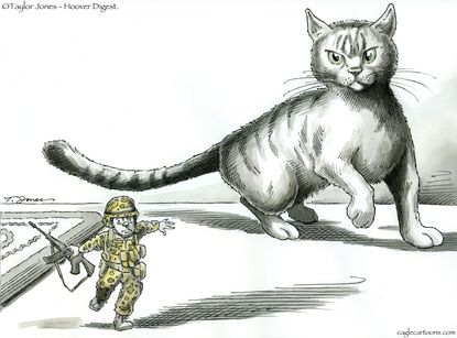 Political Cartoon U.S. military