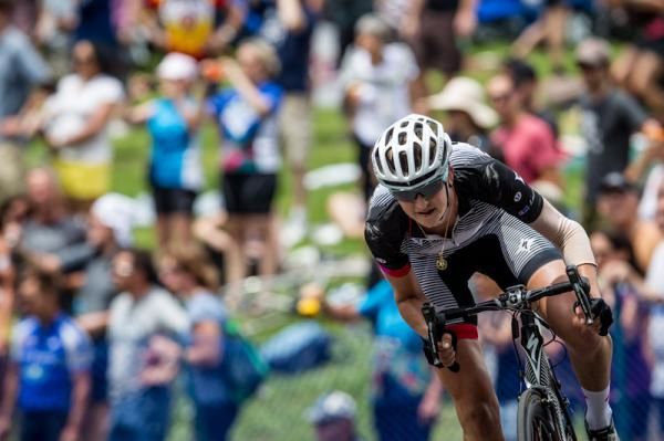 Loren Rowney (Specialized-Lululemon) coming up Lemon Hill.
