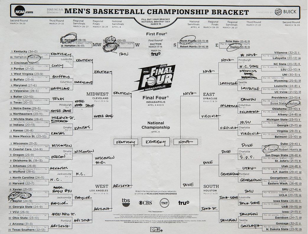 Obama&amp;#039;s NCAA tournament bracket is boring