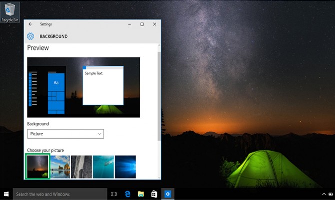 How To Change Your Desktop Background In Windows 10 Laptop Mag How To Change Your Desktop Background In Windows 10 Laptop Mag