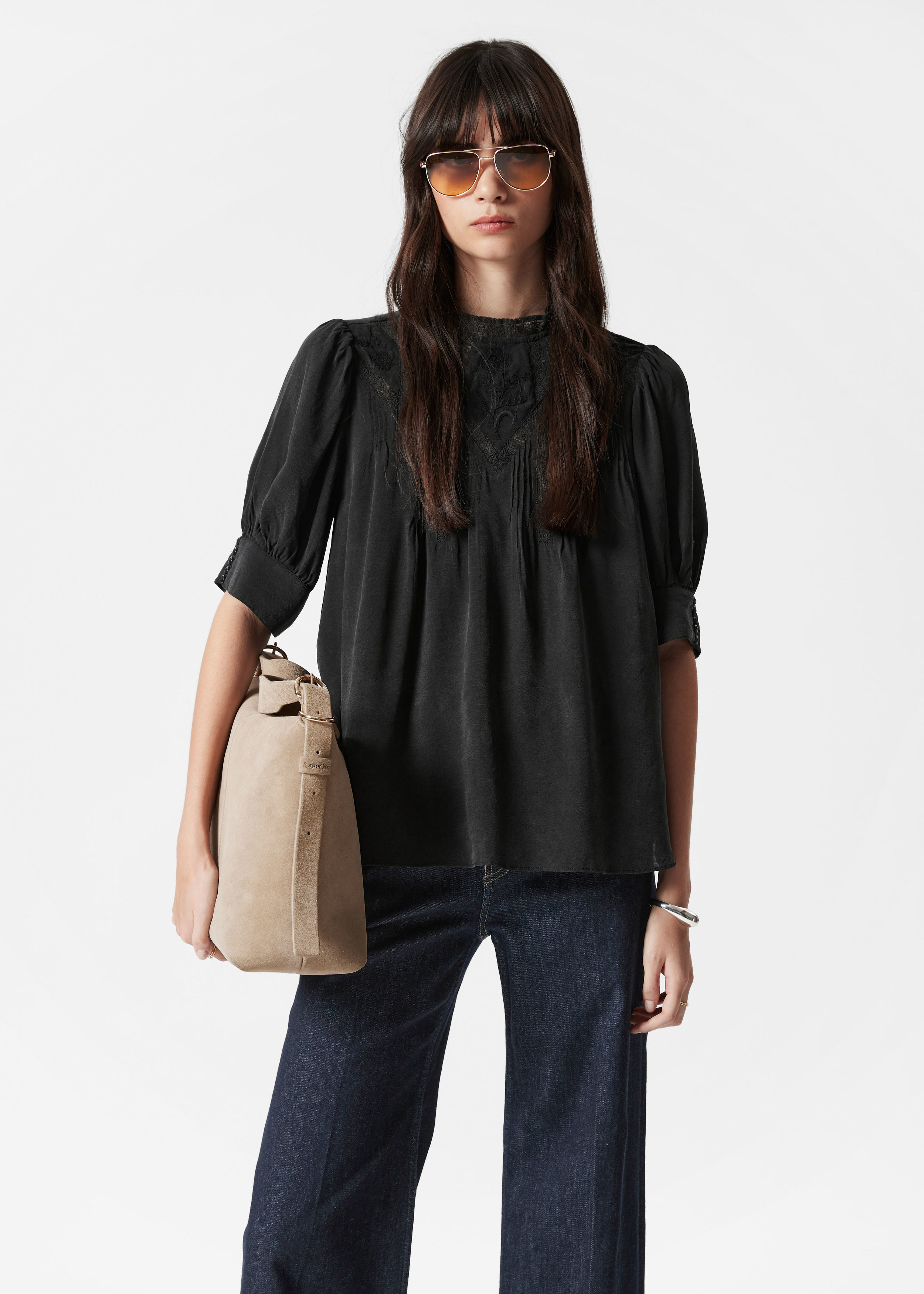 Embroidered Lace Blouse