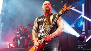 Kerry King performs at Michigan Lottery Amphitheatre at Freedom Hill on August 10, 2024 in Sterling Heights, Michigan