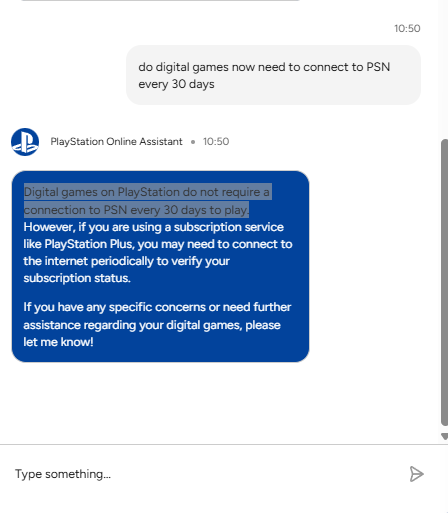 اسکرین شات دستیار پلی استیشن