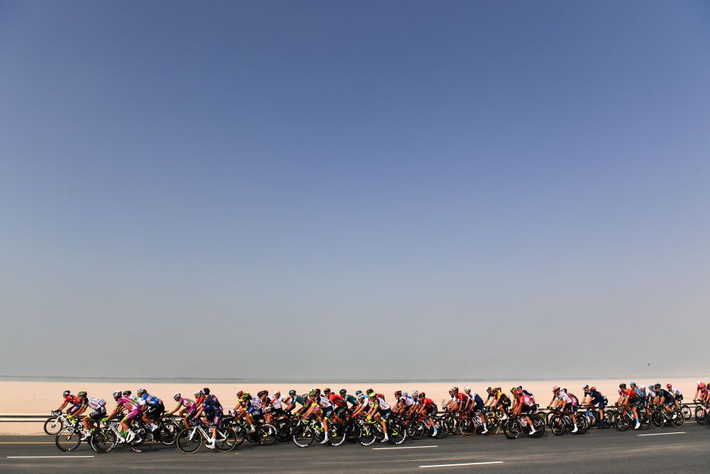 The blue skies of the UAE Tour