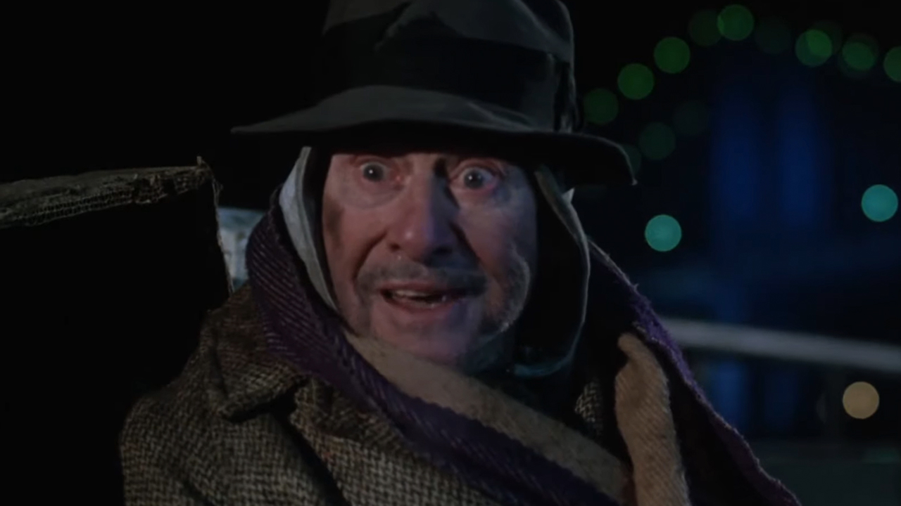 Don Ameche looking homeless in Coming To America