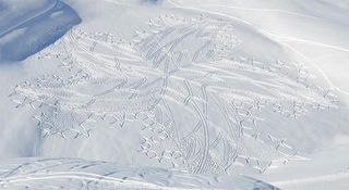 geometric snow patterns