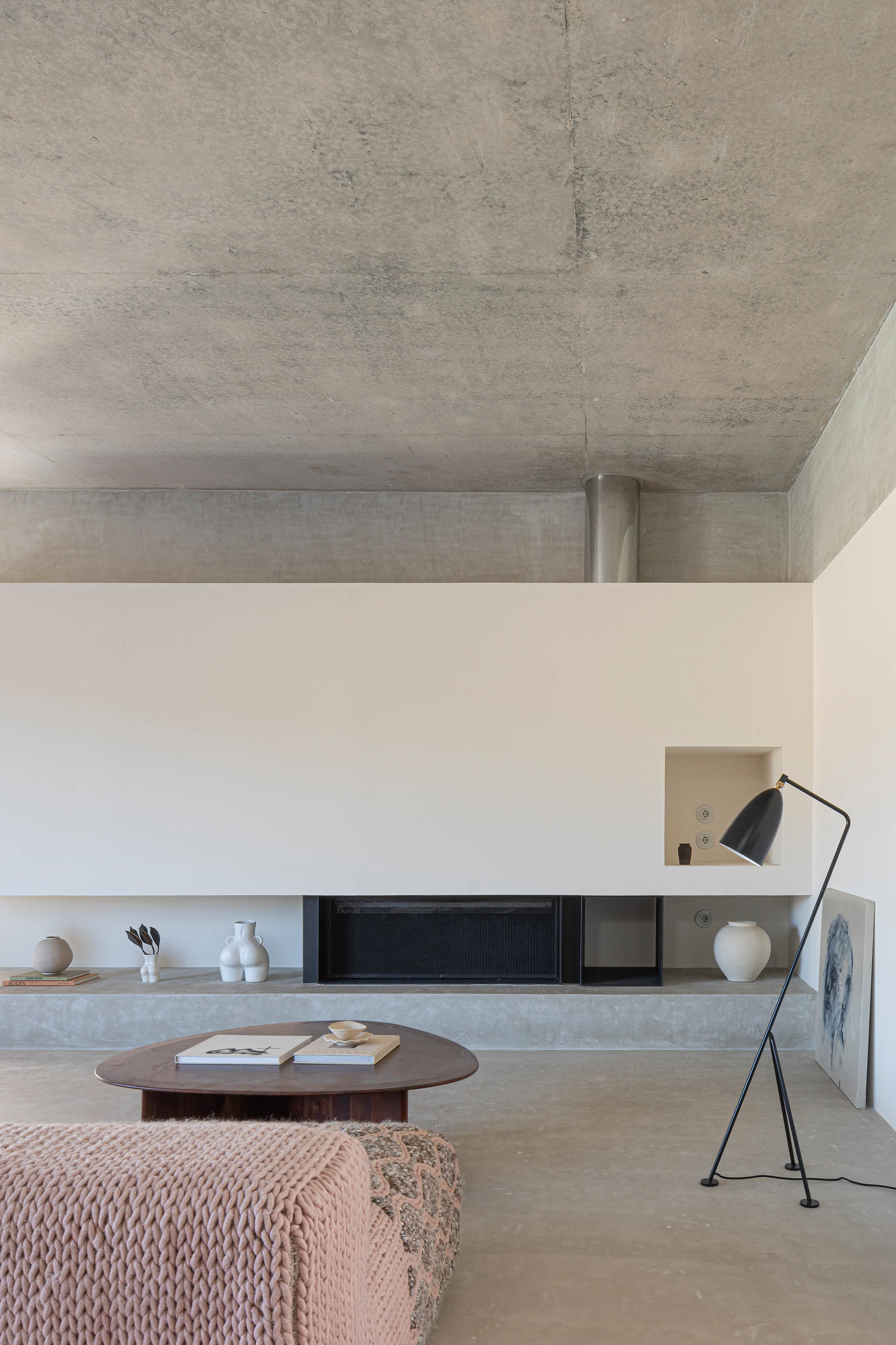 Formentera House by Mari&amp;agrave; Castell&amp;oacute;, a white concrete structure in the countryside