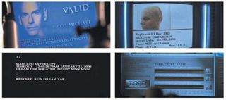 Figure 3.7 Gattaca (1997); Blade Runner (1982); Until the End of the World (1991); The Matrix (1999)