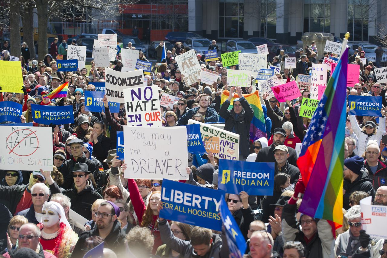 Opponents of Indiana Senate Bill 101