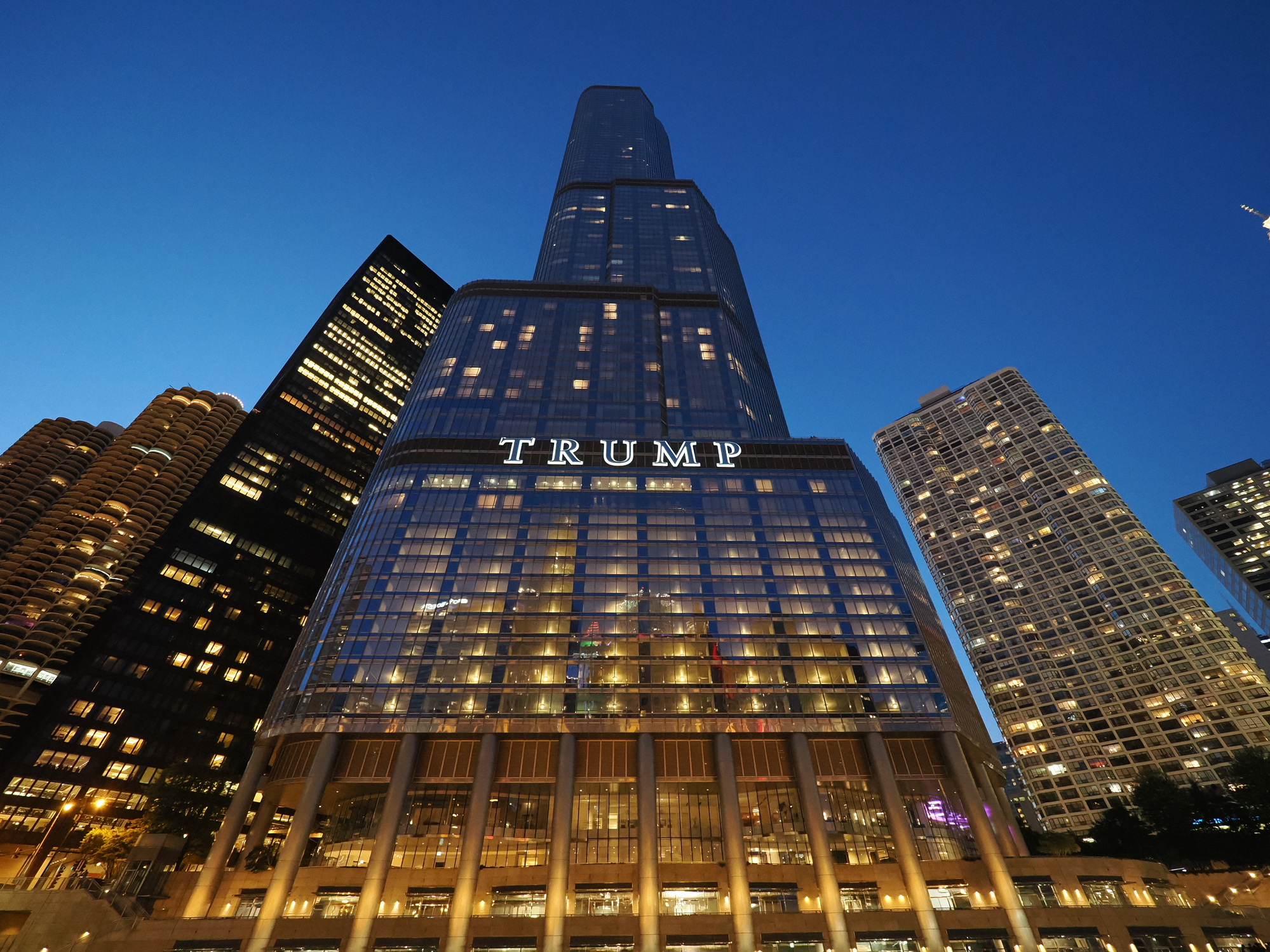 Trump International Hotel and Tower at night