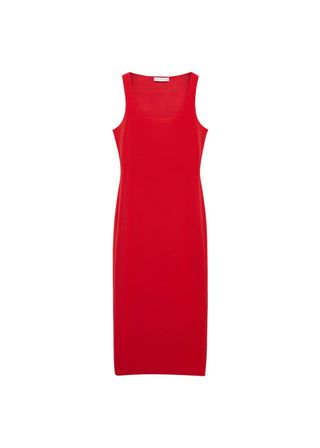 Midi-Dress With Straps - Women