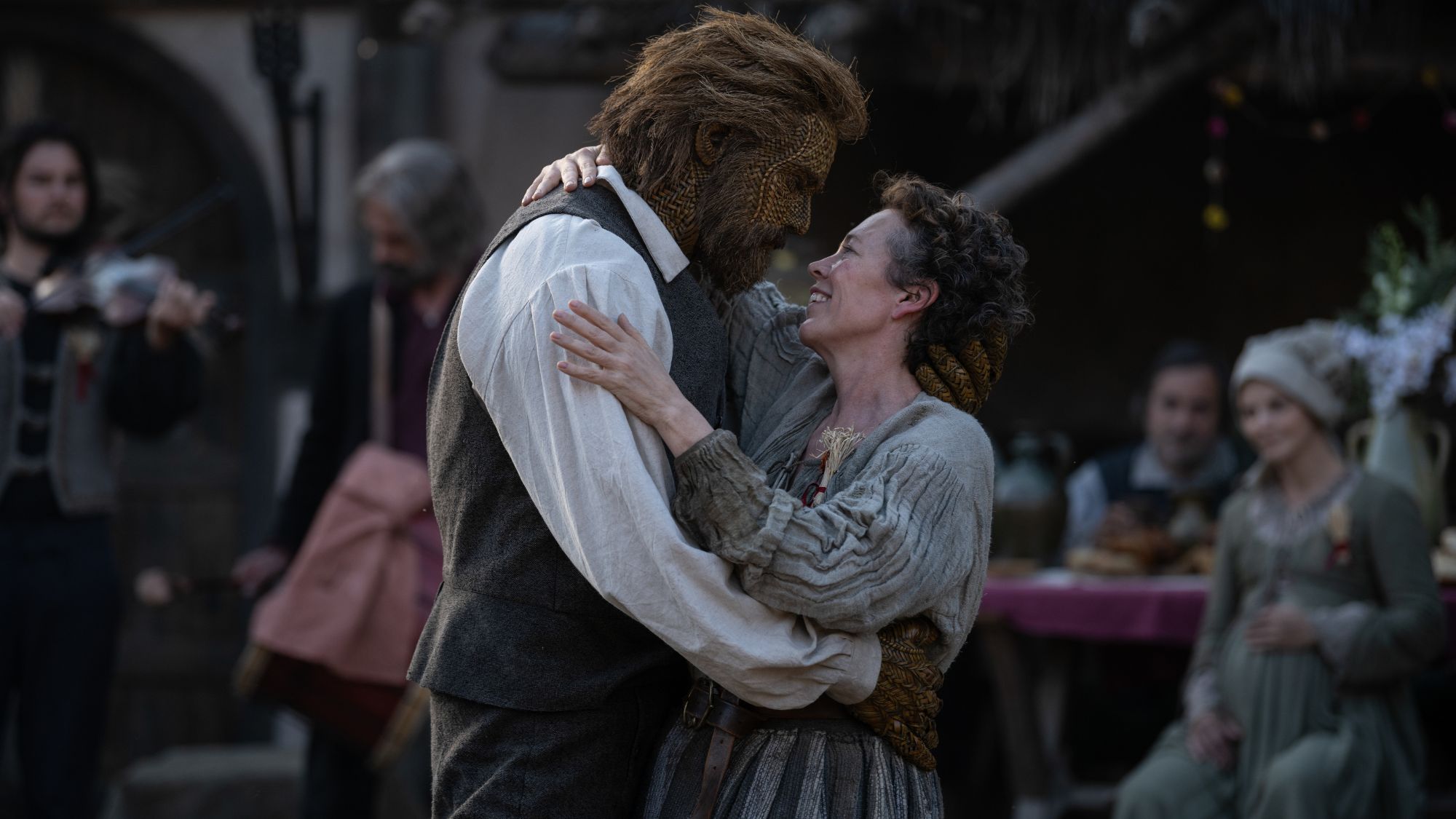 Wicker husband: Alexander Skarsg&aring;rd and Olivia Coleman in the new film Wicker