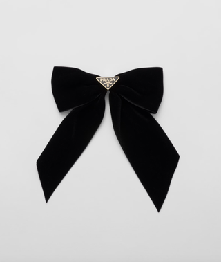 Prada, Velvet Bow Hair Clip