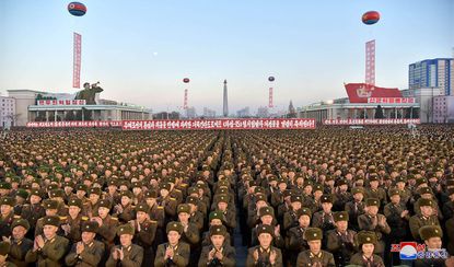 North Korean military assembly