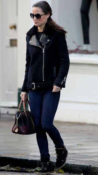 Pippa Middleton walks around on December 07, 2012 in London