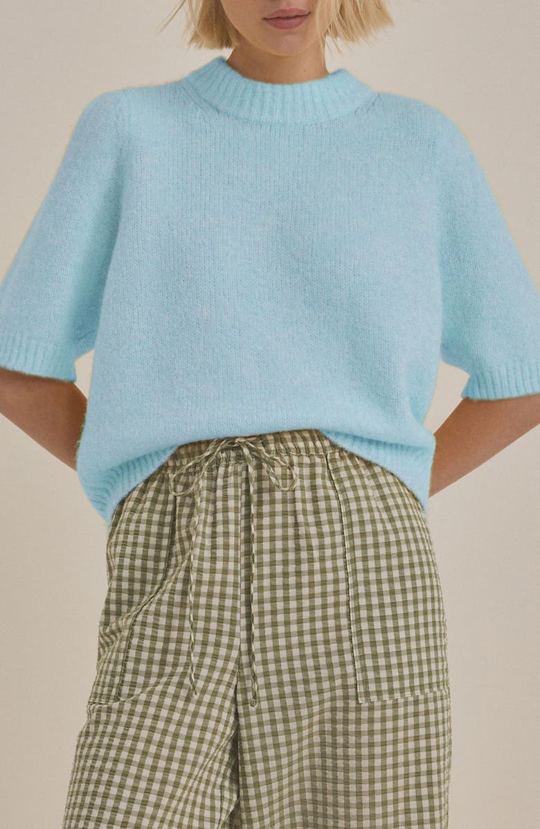 Short Sleeve Crewneck Sweater
