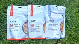 Radix Nutrition backpacking meals