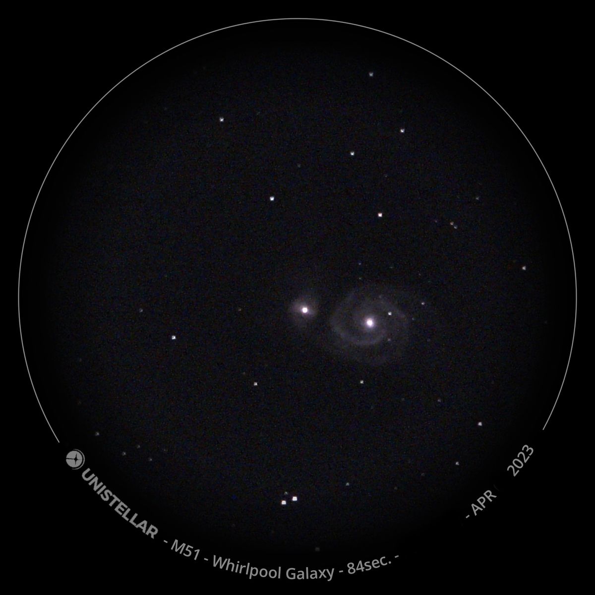 Whirlpool galaxy example image