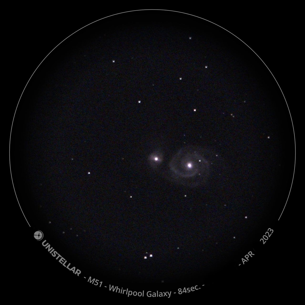 Whirlpool galaxy example image