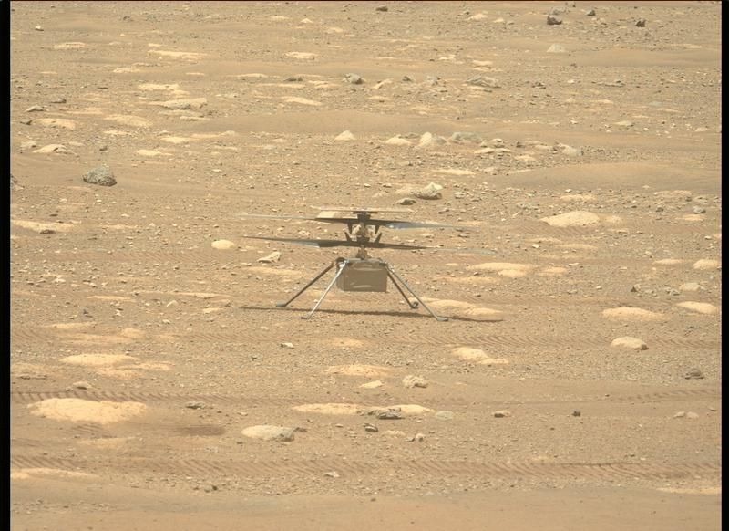 Check out NASA’s Mars helicopter ingenuity testing its blades!  (video)