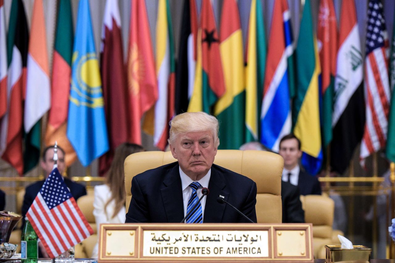 President Trump in Saudi Arabia.