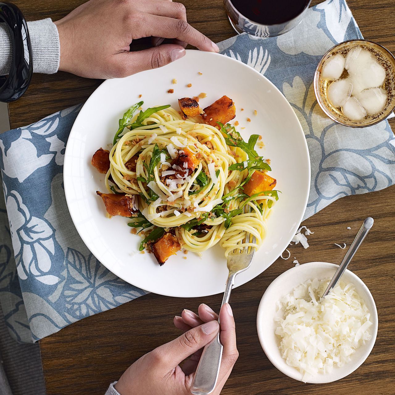 Roasted Butternut and Wilted Rocket Spaghetti recipe-recipe ideas-new recipes-woman and home