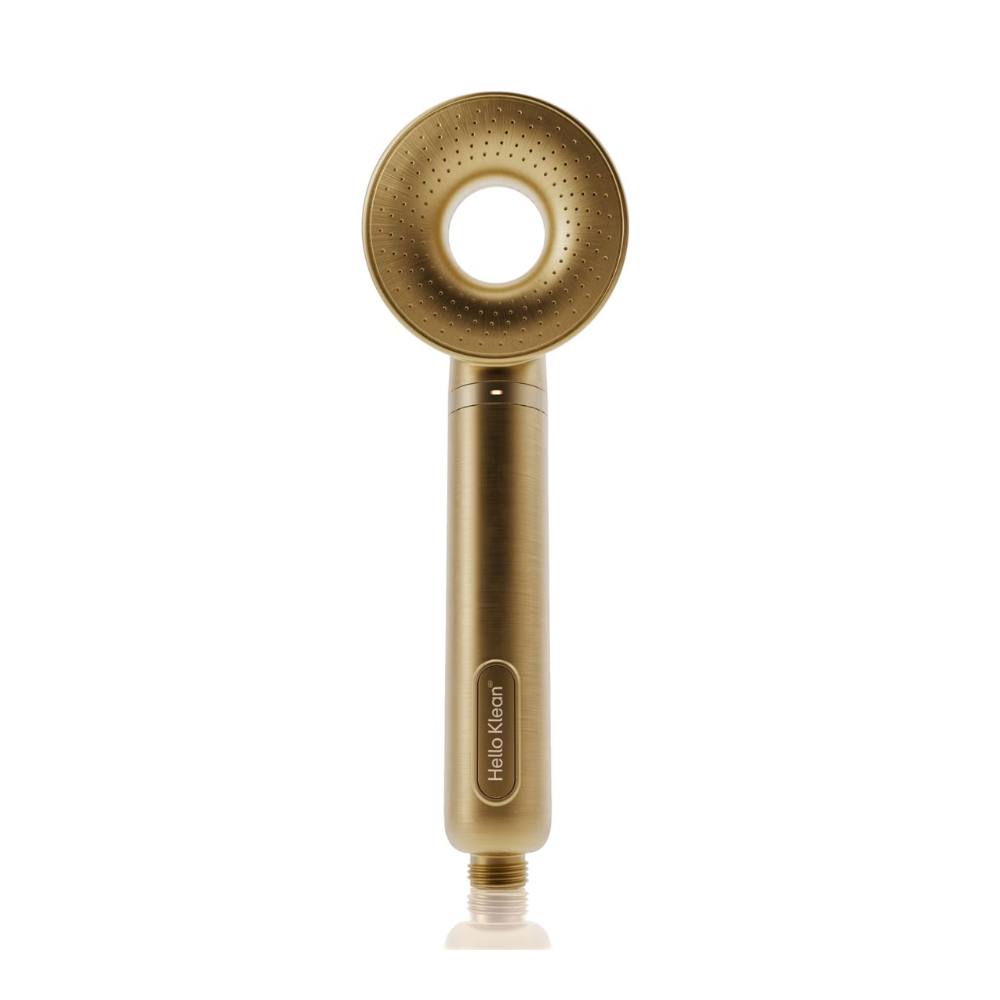 Hello Klean , Shower Head+ - Brushed Brass