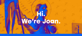 Joan's website makes a bold statement about its future direction