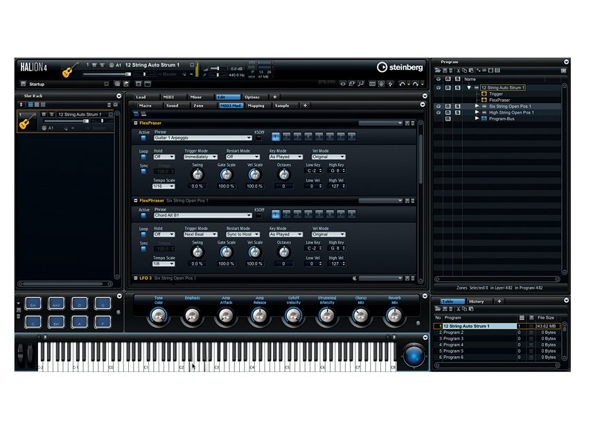 Think your keyboard is just for playing chords and melodies? Think again! HALion offers lots of ways to trigger articulations from incoming data.