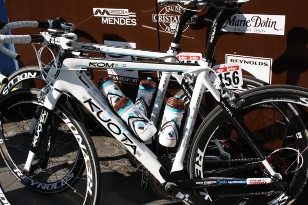 The AG2R La Mondiale team's Kuota bikes