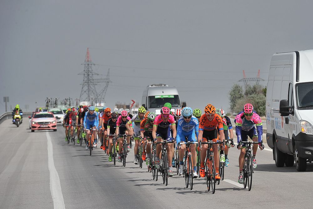 The peloton in action during stage 3 at the Tour of Turkey.