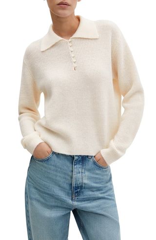Rib Polo Sweater