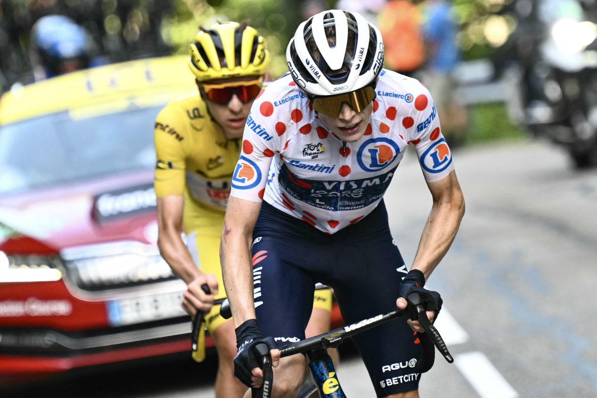 Jonas Vingegaard and Tadej Pogacar do battle in the Tour de France