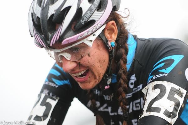 After crashing out on Saturday, Nicole Duke was pleased with her outing