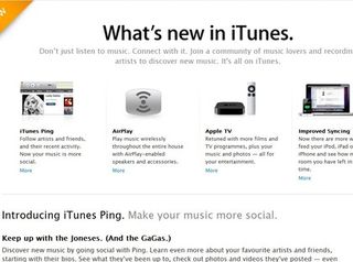 iTunes 10: ping, airplay and lots more new features