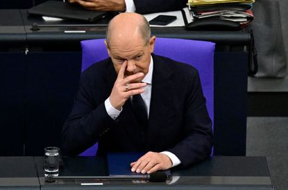 German Chancellor Olaf Scholz attends a session on November 13, 2024