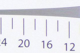 Cropped iso 400 resolution chart image