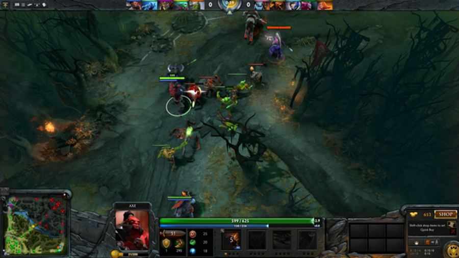 Gameplay image from Dota 2