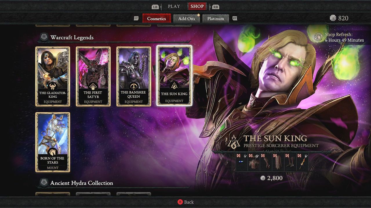 Diablo 4 Warcraft skins