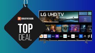 A 4K LG TV next to a tag that says 'top deal'