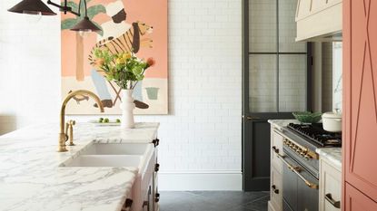 kitchen with oven and sink