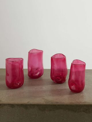 Set of Four Recycled-Glass Tumblers