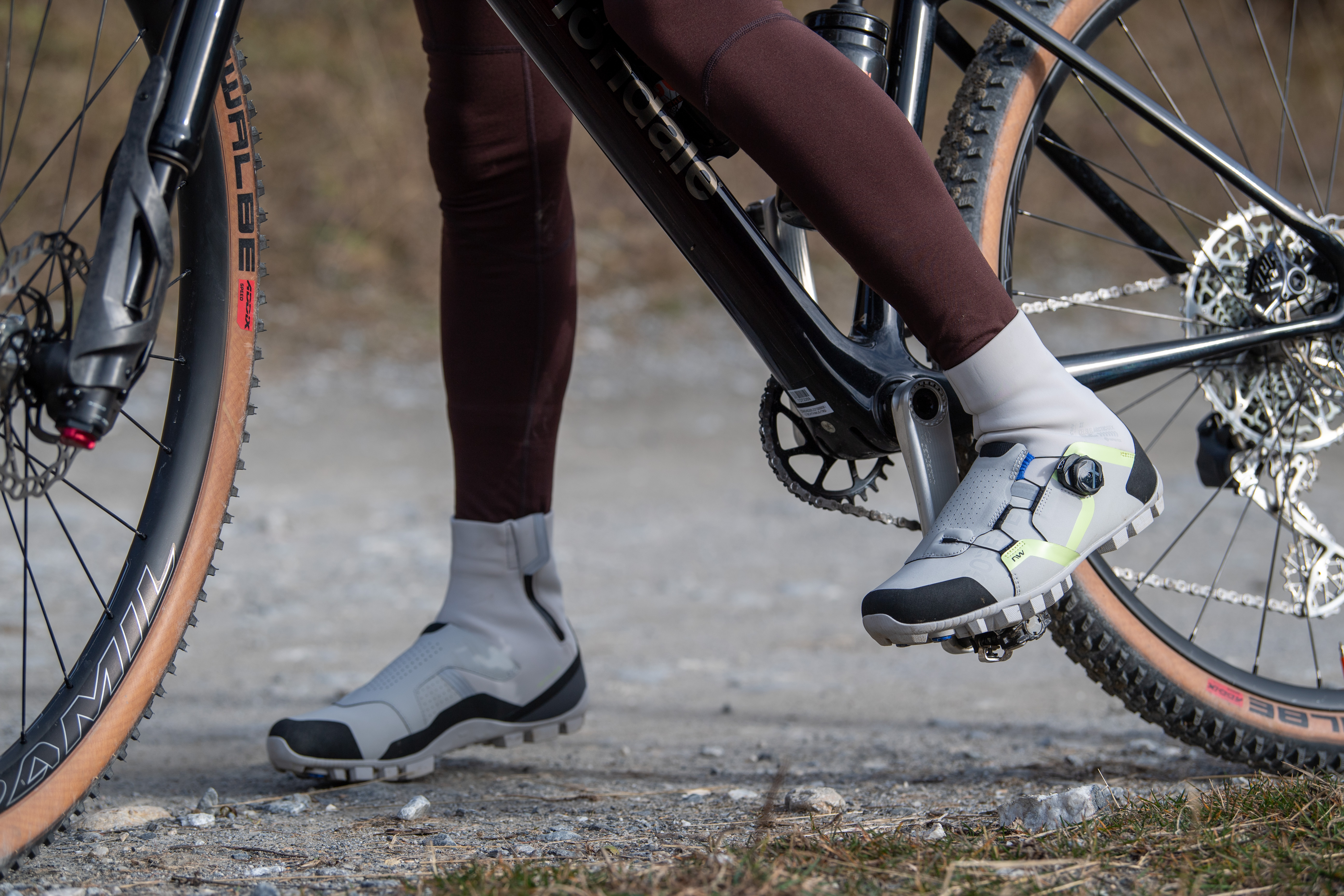 Action shot of the Northwave Celsius XT Arctic GTX shoes
